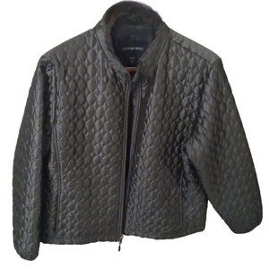 EUC | Lands End | Women's Primaloft Quilted Gray Packable Jacket - Size: XL/P 18